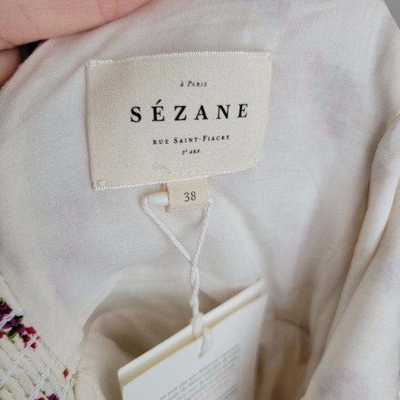 Sezane Salie Dress in Mindy Print size 38 NWT - Picture 10 of 11